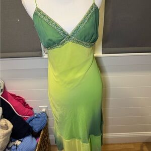 Vintage Y2K Green Ombre Women's dress